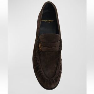 YSL Suede Penny Loafers - Size 39- New In Box!